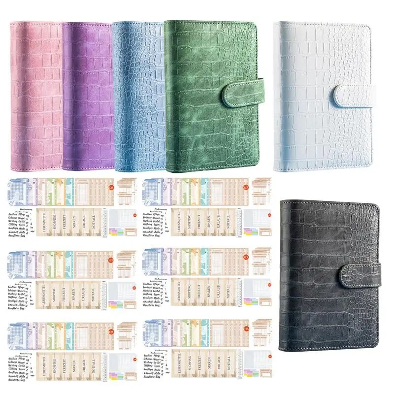 

Savings Binder A6 Money Organizer Notebook Budget Planner Personal Planner Binder Notebook All-Purpose Scratch Resistant For