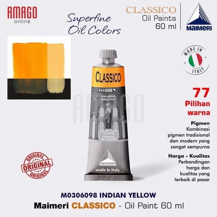 

MAIMERI Classico - Oil Paint - Indian Yellow - 60ml - M0306098