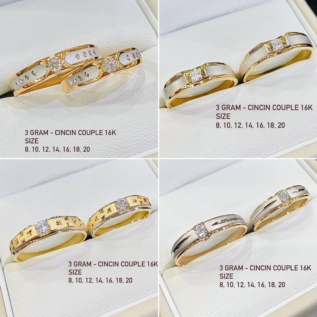 700 Cincin anak dan dewasa e asli  70 22 surabaya g whiteg kuning putih tunangan nikah permata UBS