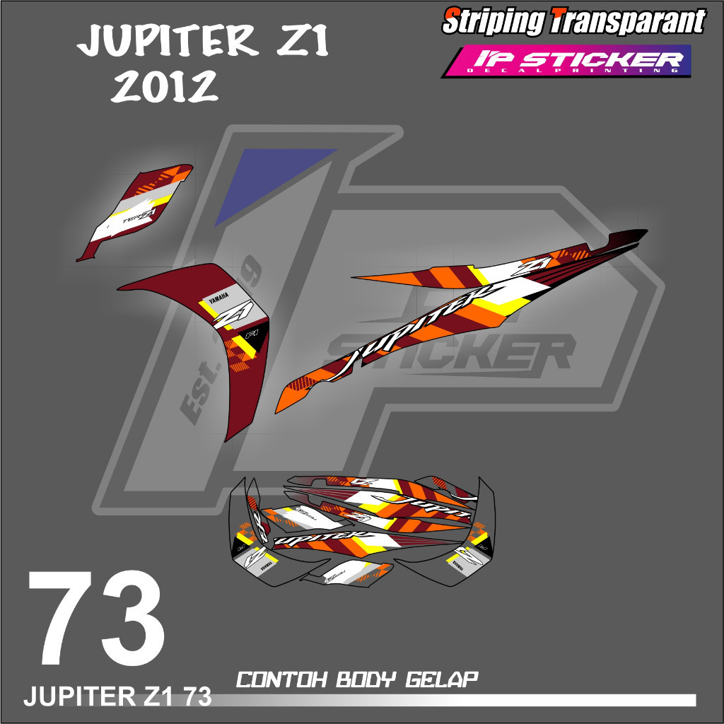 

JUPITER Z1 2012 (COD) STIKER STRIPING MOTOR YAMAHA JUPITER Z1 - STIKER LIST GRAFIK SIMPLE WARNA VARIASI DESAIN RACING HOLOGRAM DAN TRANSPARAN BISA COD IP.KODE 73 motorcicle