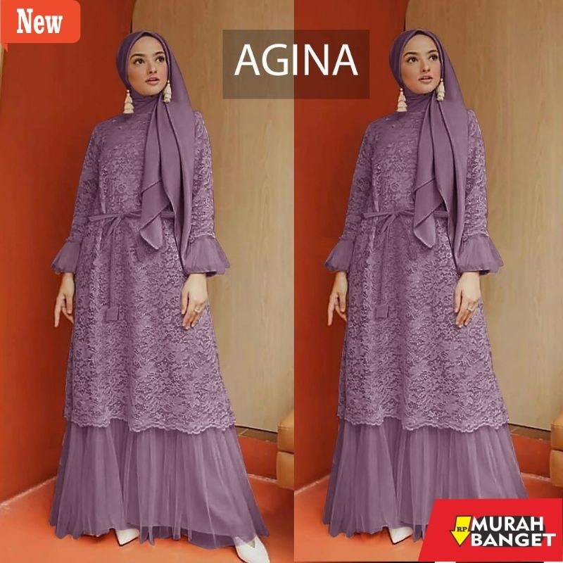 Gamis pesta- MAXI AGINA/MAXI BRUKAT TULANG/GAMIS  BRUKAT TILLE/GAMIS MURAH/GAMIS BRUKAT/GAMIS TERBAR