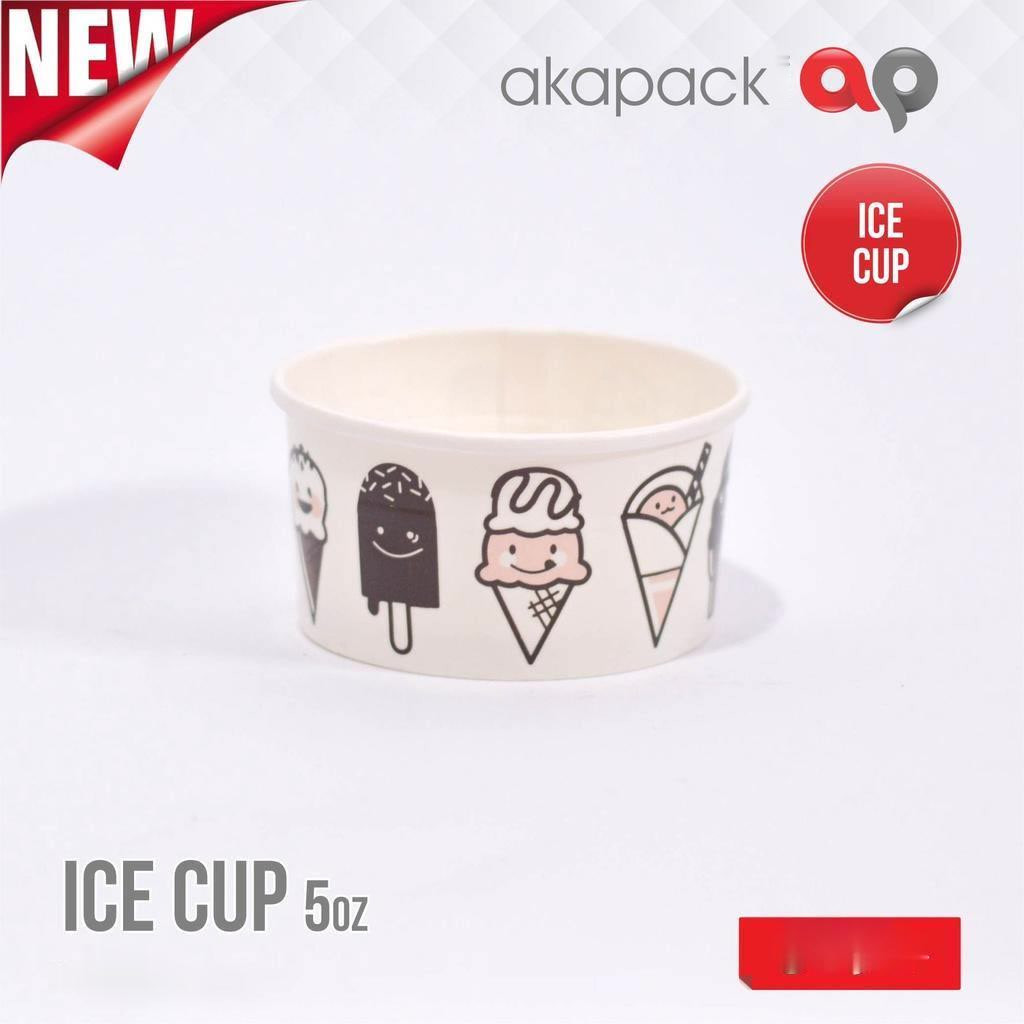 Cup Es Krim 180 cc Gambar/ Cup Ice Cream 5 oz Gambar Tanpa Tutup
