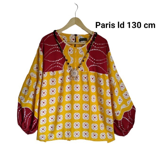 blouse batik paris blus Kerja madam blus batik kalimataya paris promk nasta