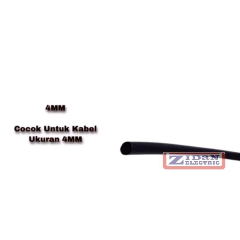 Isolasi Bakar 4MM Harga Permeter / Selongsong Kabel 4 MM Isolasi Listrik Heat Shrink