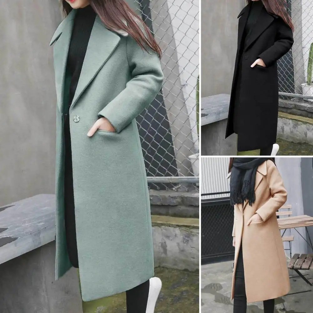 Blaser Wanita Korea Terbaru Kekinian Cewek Casual Long Coat Pocket Fashion Ala Korea Ourplace27