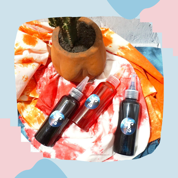 

TERATURA Paket 3 Pewarna Kain dan Tekstil / Pewarna Tie Dye + 3 Botol - Orange