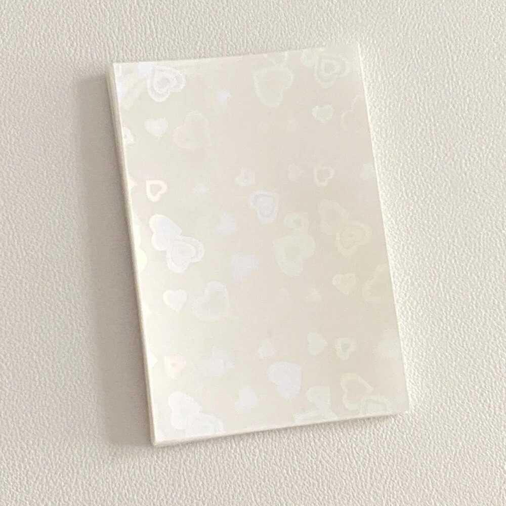 

50Pcs Kpop Card Sleeves Card Holder Heart Bling Photocard Holder Card Films Game Cards Protector Photo Cards Protective