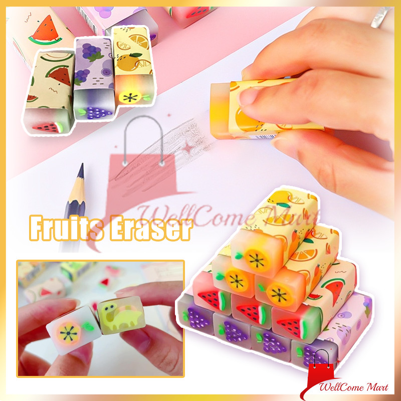 

Fruits Eraser / Penghapus Motif Buah Murah / Penghapus Lucu Imut Motif Buah Hewan / Sekolah Karakter Dino Hapusan Sekolah