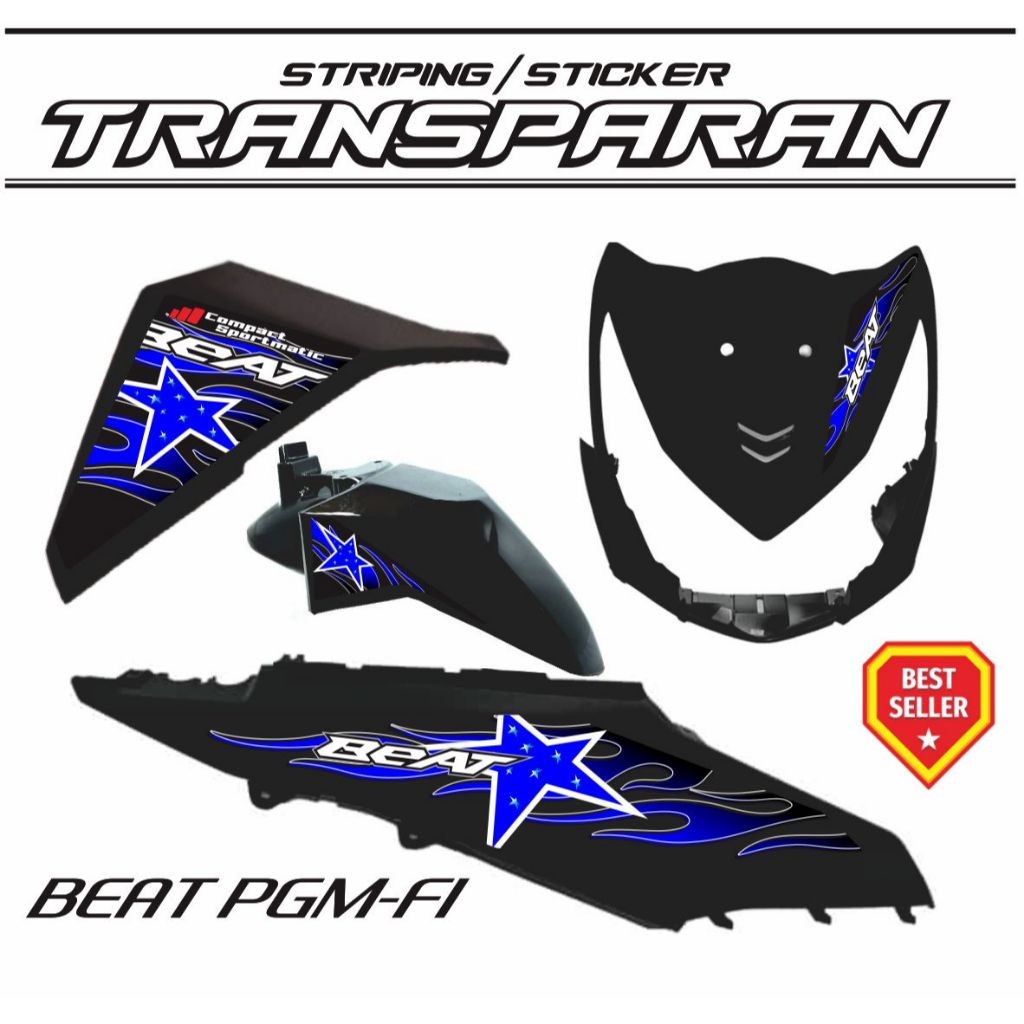 STRIPING TRANSFARAN HONDA BEAT FI 2014 VARIASI