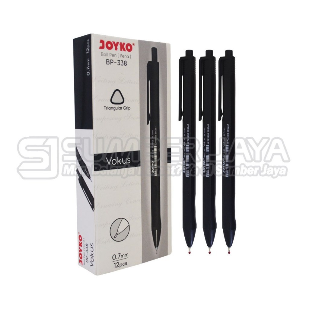 

Balpoin Ballpoint Balpoin Pulpen Cetek Pena Clicker Joyko BP-338 Pen 0.7mm