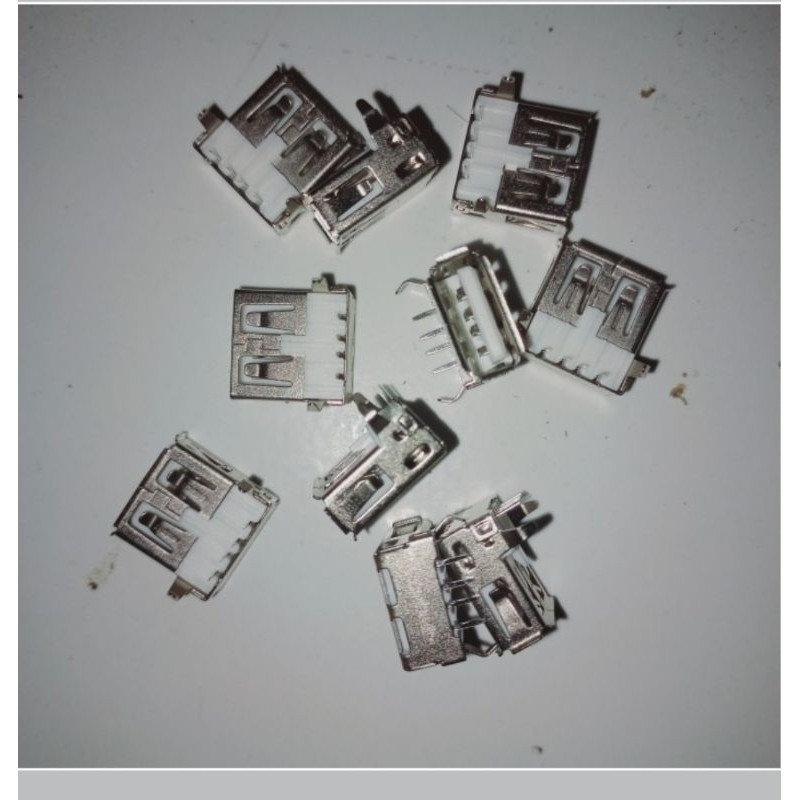 soket jek socket USB kabel data cas charger 4pin 4 pin connector konektor female tipe 2.0 Fajar elek