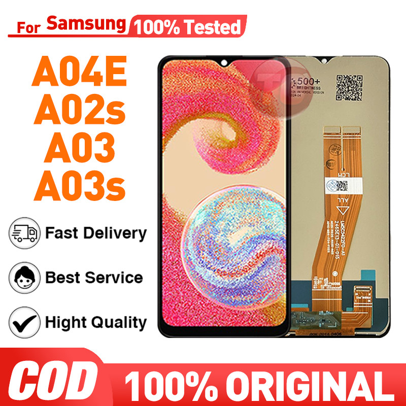 LCD Samsung A04E A02S A03 A03S Original Fullset Ori asli Glass Touchscreen Digitizer