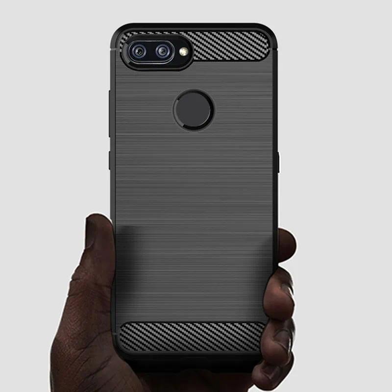 New Phone case Xiaomi 8 Lite Xiaomi Mi8 lite mi 8lite  Phone Back coverCarbon Fiber Texture TPU Case