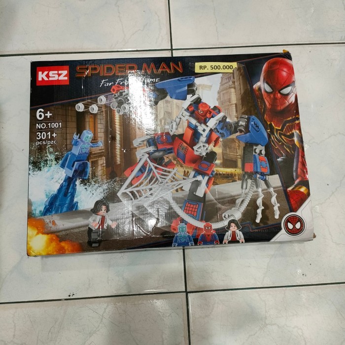 lego spiderman no way home avenger baru