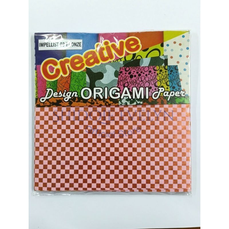 

ASTURO Kertas Origami Motif Impellist 03 Bronze 14X14