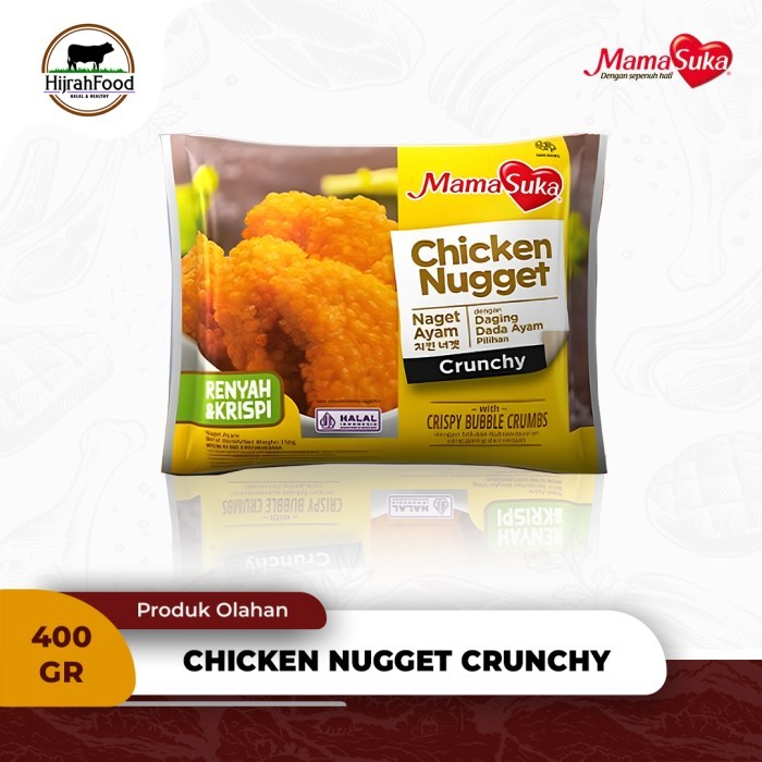 

MamaSuka Chicken Nugget Crunchy Naget Ayam 400 gram Crispy Bubble Crumbs