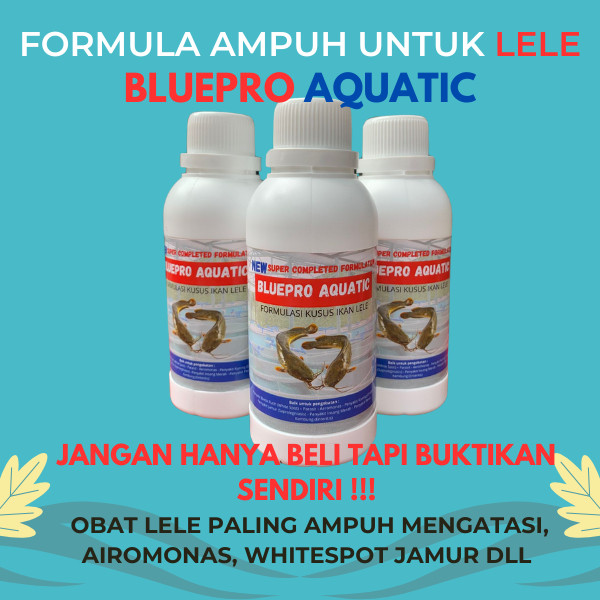 BLUEPRO AQUATIC, OBAT LELE PALING AMPUH MENGATASI, AIROMONAS, WHITESPOT JAMUR