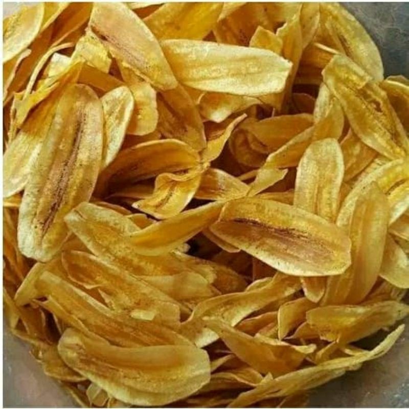 

keripik pisang asin gurih/renyah termurah dan terlaris cemilan enak oleh-oleh khas 500 gram