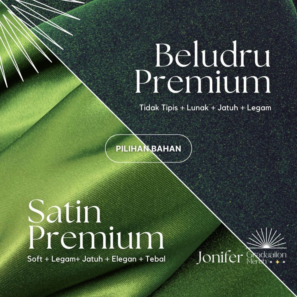 NEW Selempang Wisuda Stanford Cairo - Bahan Satin dan Beludru Premium - Font Arab dan Font Latin - N