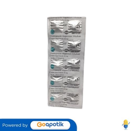 Esomeprazole Magnesium Tryhydrate Etercon 20 Mg Strip 10 Tablet