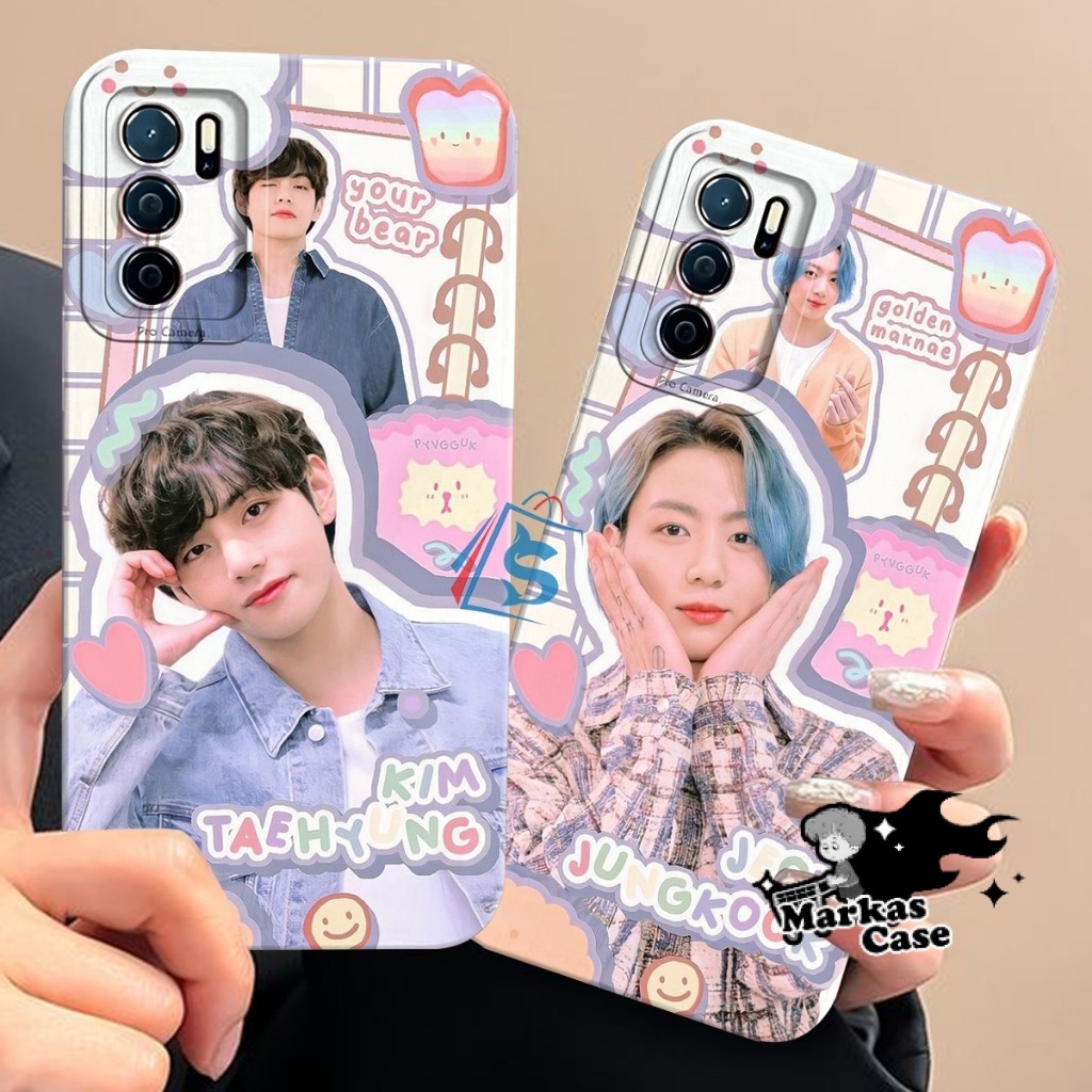 Softcase OPPO A16 A16S A54S A54 A55 4G A15 A15S A16K A16E Motif Kpop BTS Kekinian - Case Oppo - Kesi