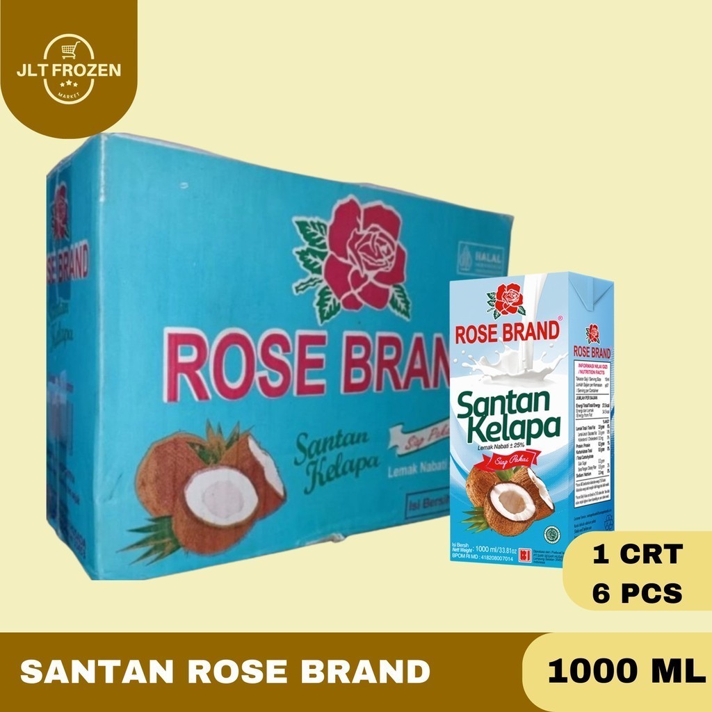 

Rose Brand Santan Instant / Santan Kelapa Siap Pakai 1000 ml 1 CRT/6 PCS