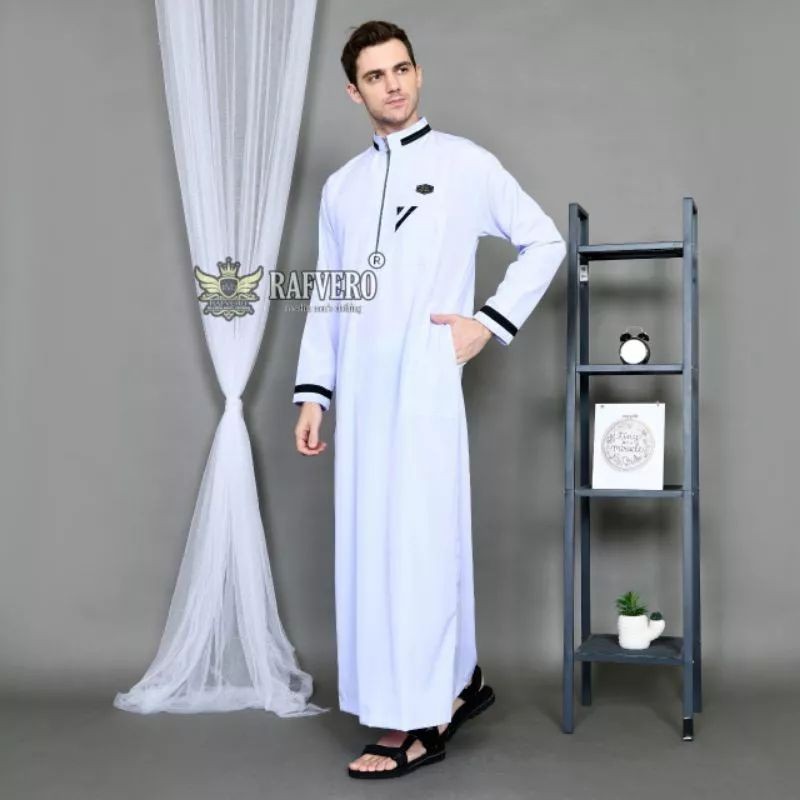 Jubah Pria Dewasa - Baju Gamis Terbaru - Baju Koko Pria - Gamis Motif List Pria Dewasa Murah Berkual