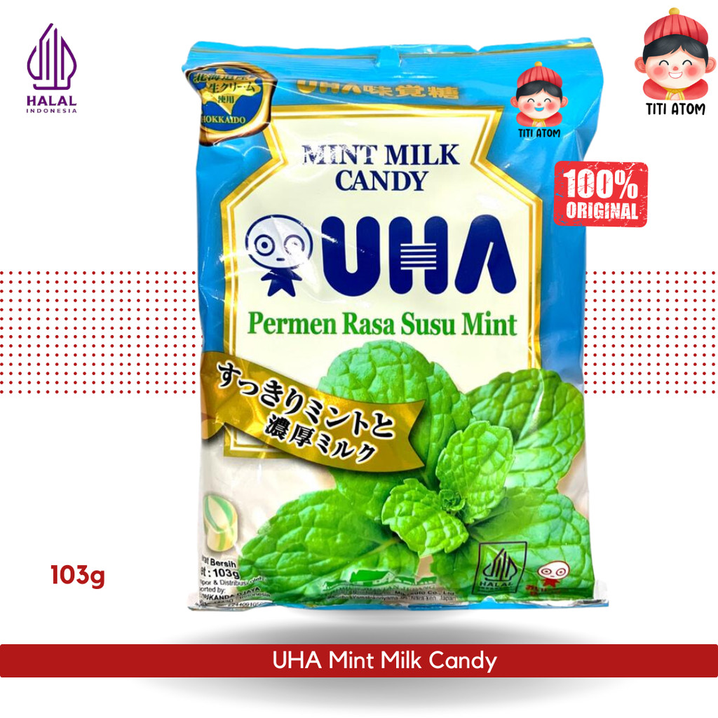 

UHA Mint Milk Candy Permen Susu Rasa Mint 103g