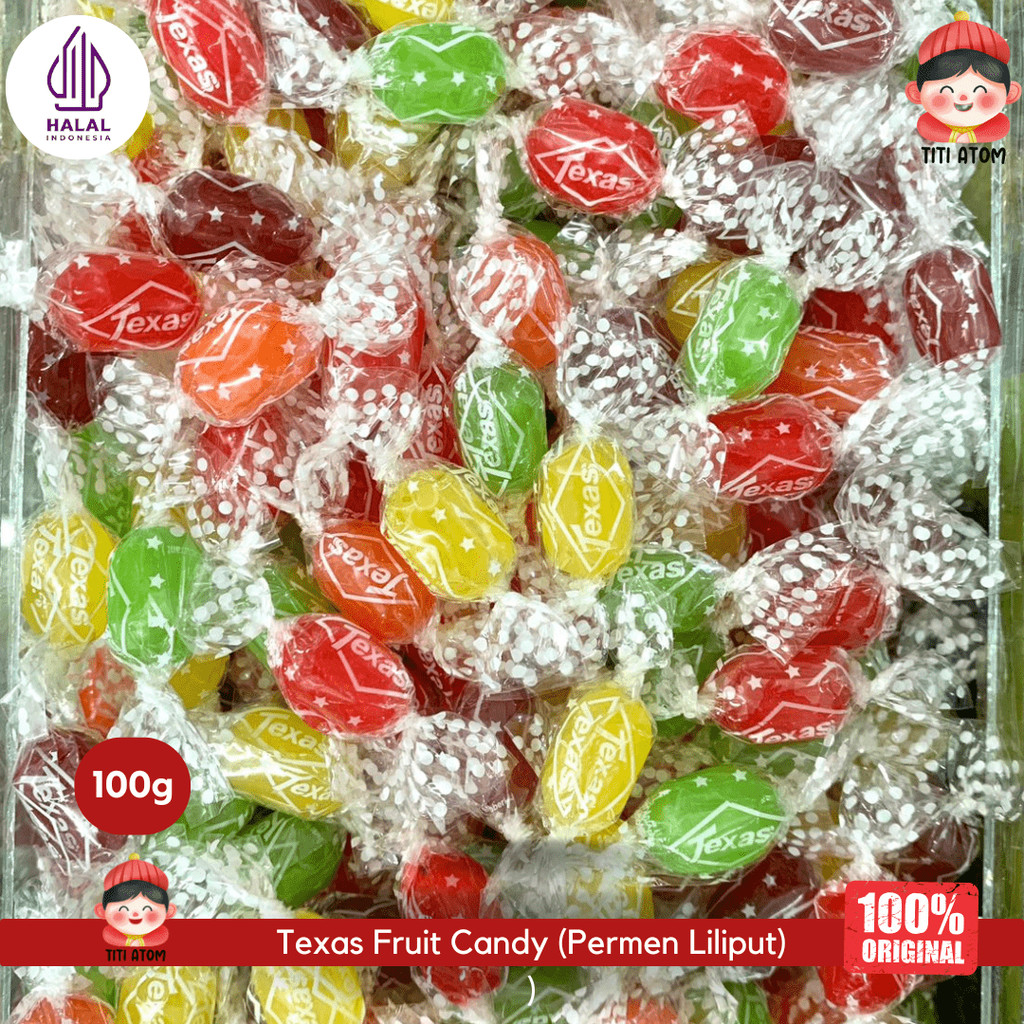 

Texas Fruit Candy Permen Liliput Buah Mini Kecil 100g