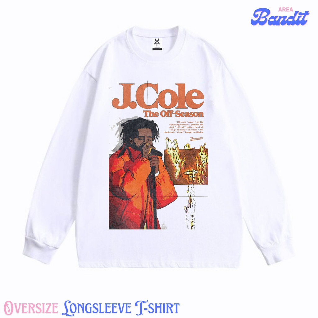 BANDITAREA "j cole" Oversize Longsleeve T-shirt Vintage tee