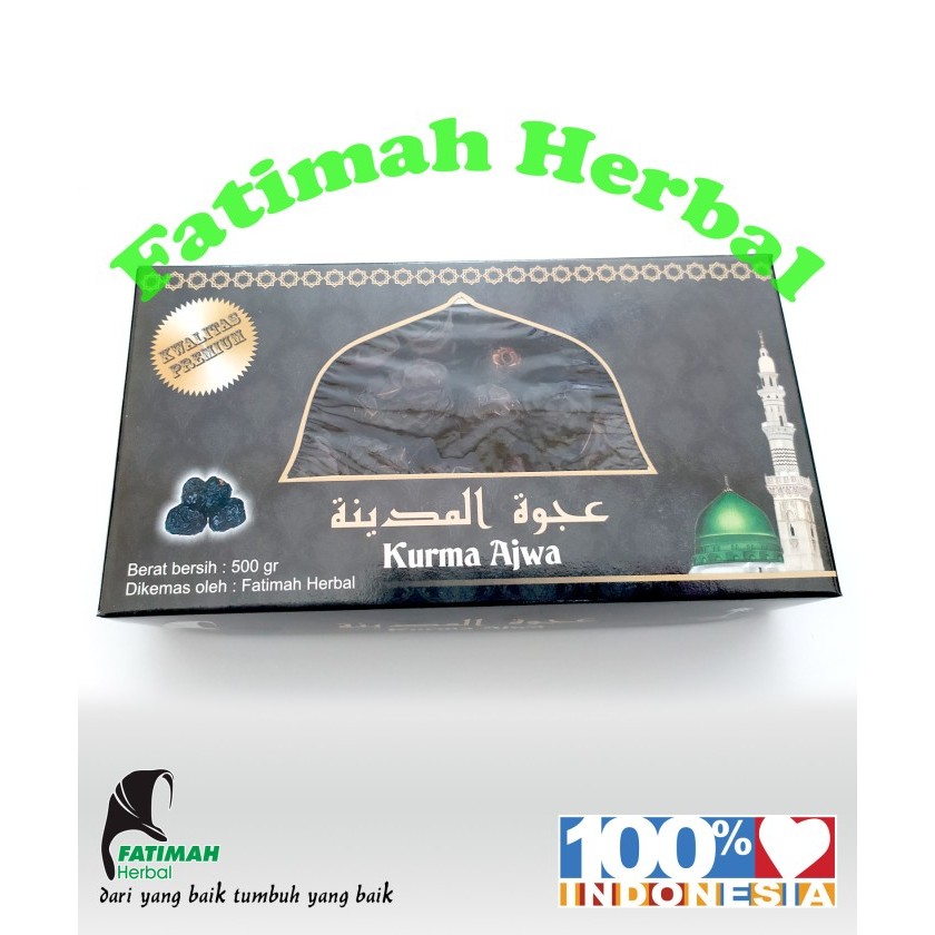 

Kurma Ajwa - Kurma Nabi - Asli Madinah - 500 gram