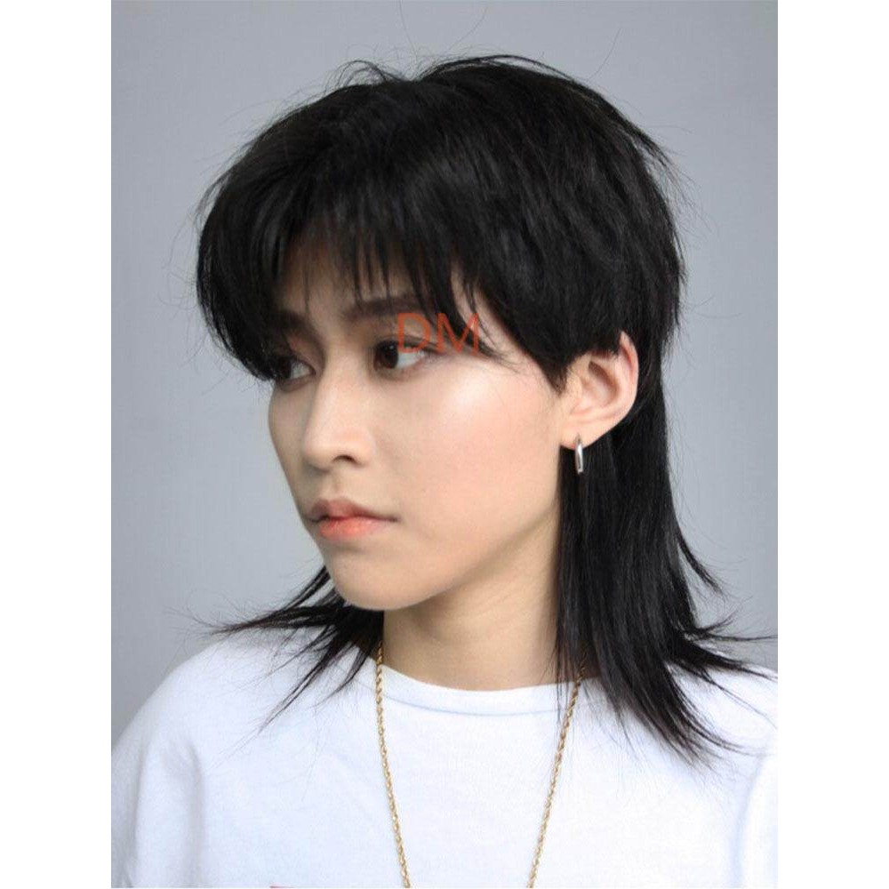 【Kiriman hari yang sama】 rambut palsu pria rambut palsu korea pria wig rambut pria mullet 7 rambut p