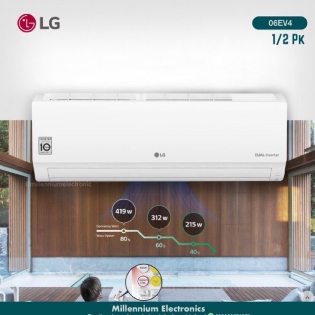 AC LG 1/2 PK DUAL INVERTER 06ev4 LOW WATT
