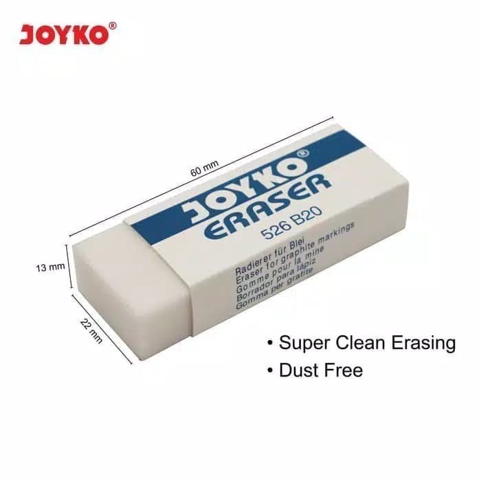 

Penghapus pensil joyko besar / setip / eraser joyko 526-B20