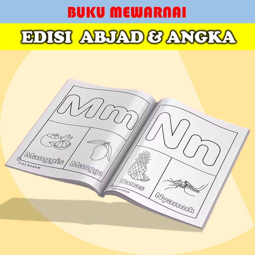 

Buku Gambar Mewarnai Seri Abjad Huruf Alfabed dan Angka - Buku Mewarnai Anak TK Seri Abjad Huruf Alfabed dan Angka - Coloring Book Seri Abjad Huruf Alfabed dan Angka - Buku Gambar Mewarnai Anak SD Aesthetic Tebal Anak 3 Tahun