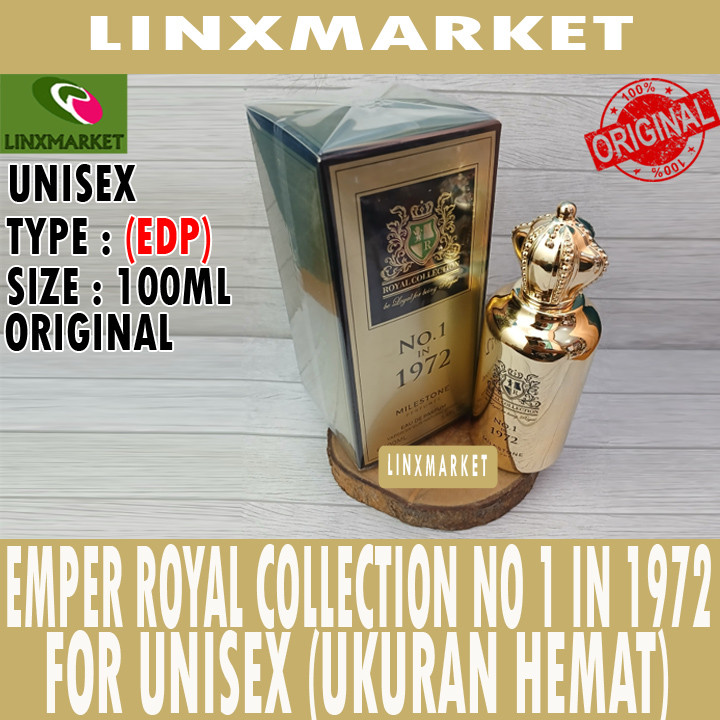 MILESTONE BY EMPER ROYAL COLLECTION  NO 1 IN 1972 FOR UNISEX EDP 100ML (BOX SEGEL+BPOM)