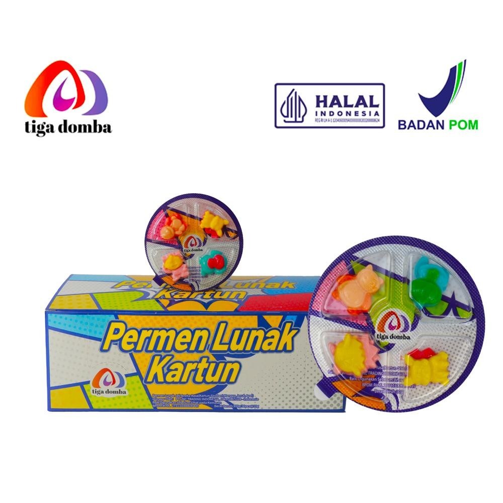 

[Halal] Halal Permen Lunak Kartun, Rasa Multiple Flavors Permen Lunak Healthy Snacks Camilan
