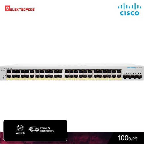 CISCO CBS220-48P-4X 48-Port Gigabit Managed Network Switch