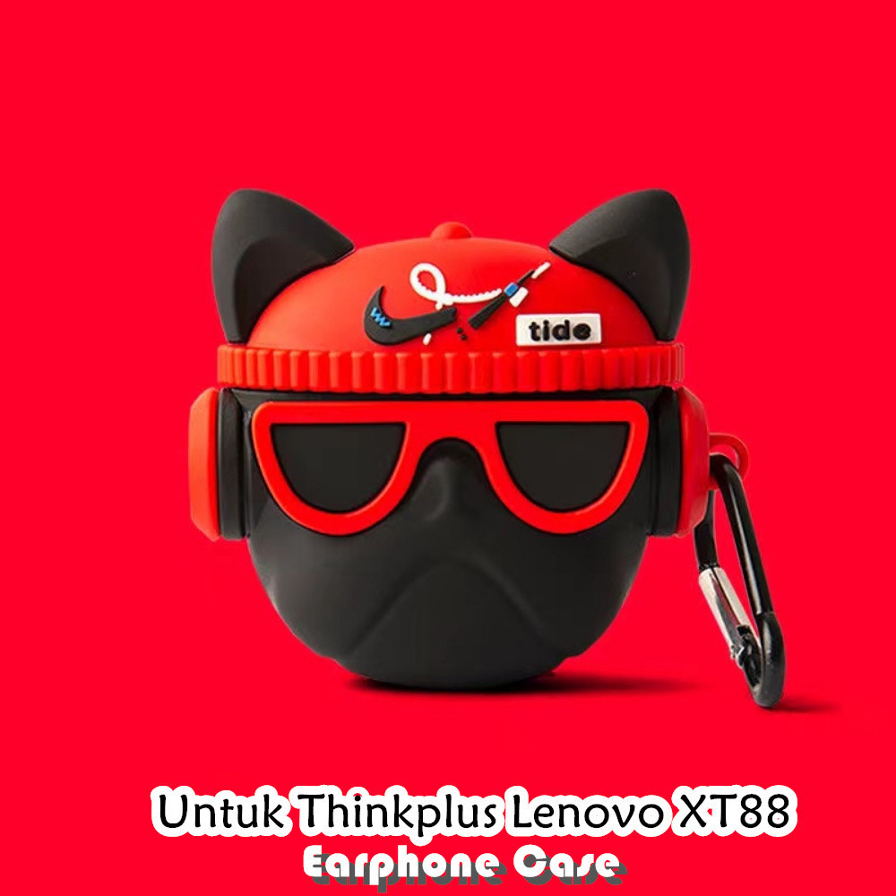 Parity Untuk Thinkplus Lenovo XT88 Case Kartun Bola Poké Kirby Soft Silicone Earphone Case Cover