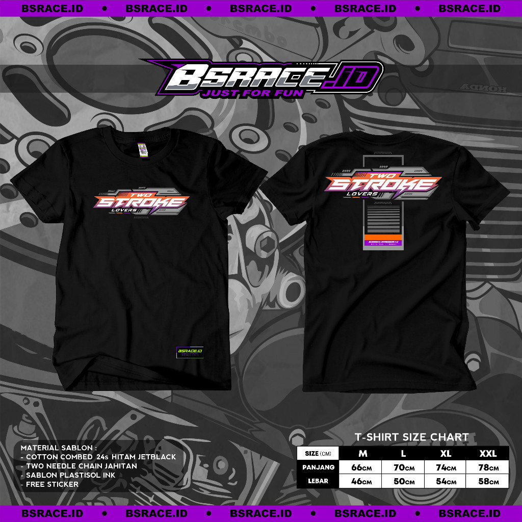 kaos 2stroke kaos two stroke lovers terbaru kaos 2 tak indonesia Kaos 2tak simple
