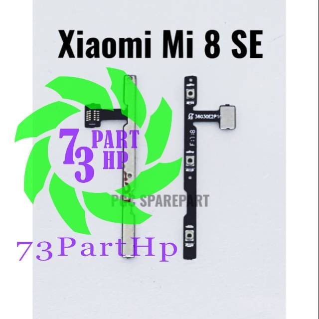 Flexible Konektor On Off + Volume Xiaomi Mi 8 SE / Mi8 SE / Mi8SE / Mi 8SE - Flexibel Fleksibel Conn
