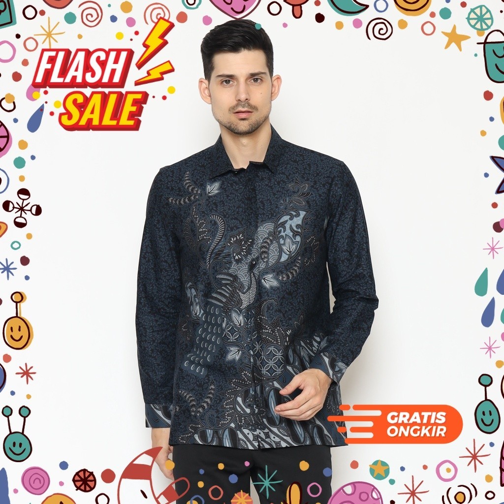 MEGASALE / MAGINOT WANDRA Batik Slim Fit Lengan Panjang