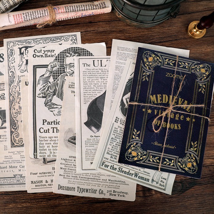 

Kertas Vintage Scrapbook Art Paper MEDIEVAL SERIES Aesthetic Retro DIY