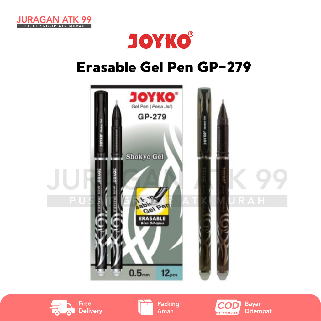 

Erasable Gel Pen Joyko / Pulpen Bisa Dihapus Joyko GP-279