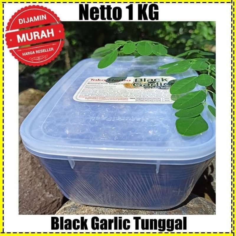 

b Black Garlic Lanang 250 gr - Bawang Putih Tunggal Hitam