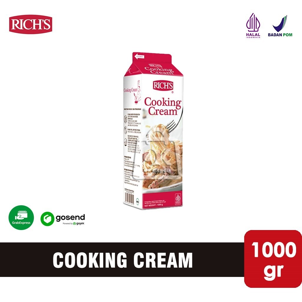 

Krim Richs Cooking Cream / Krim Masak 1000 gr (KHUSUS INSTANT)