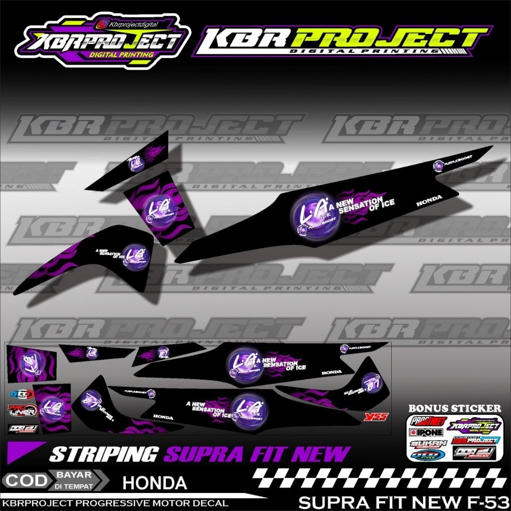 SUPRA FIT NEW STIKER STRIPING PREMIUM MOTOR PREMIUM KEREN LIS VARIASI SUPRA FIT NEW STIKER MOTOR HON