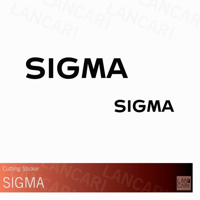 

Sticker Cutting SIGMA lensa sigma camera Vinyl cut Stiker