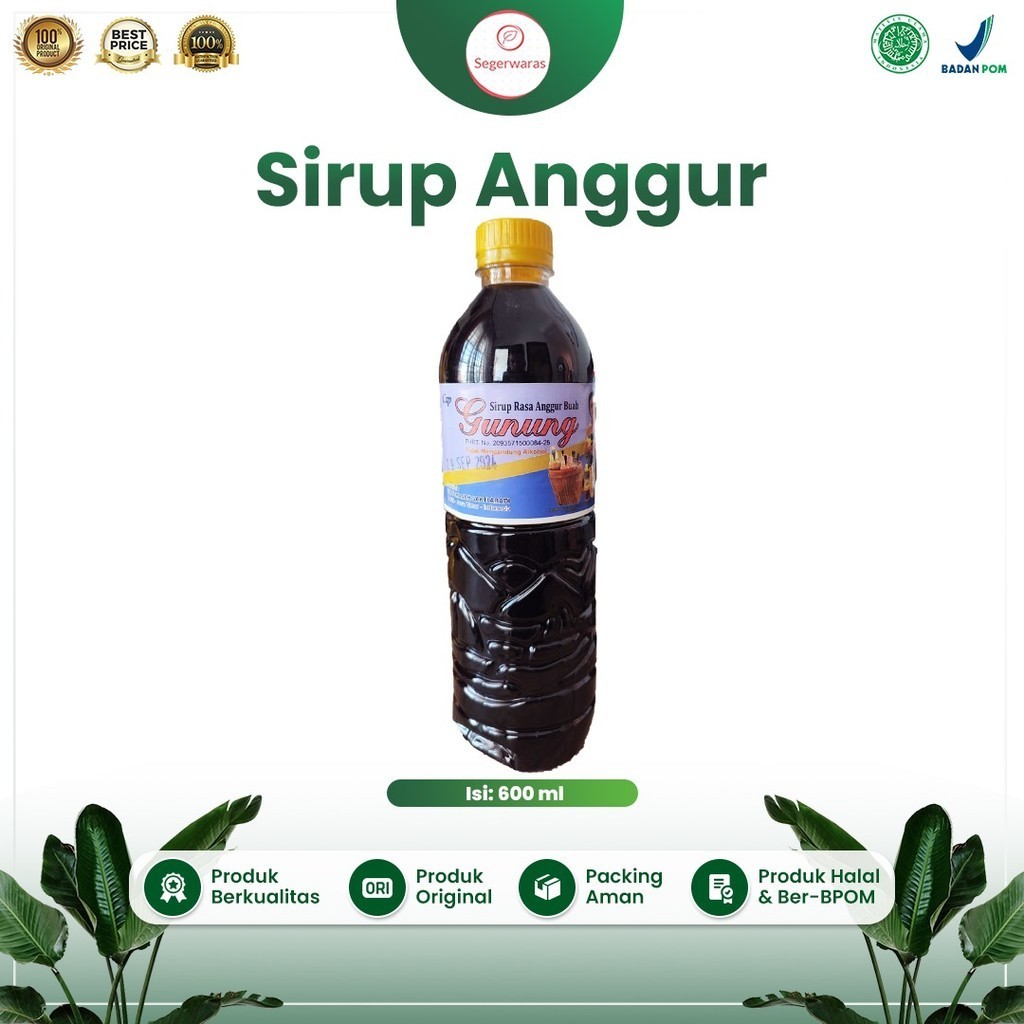 

Sirup Anggur Merah Asli UD. Gunung Batu 600cml