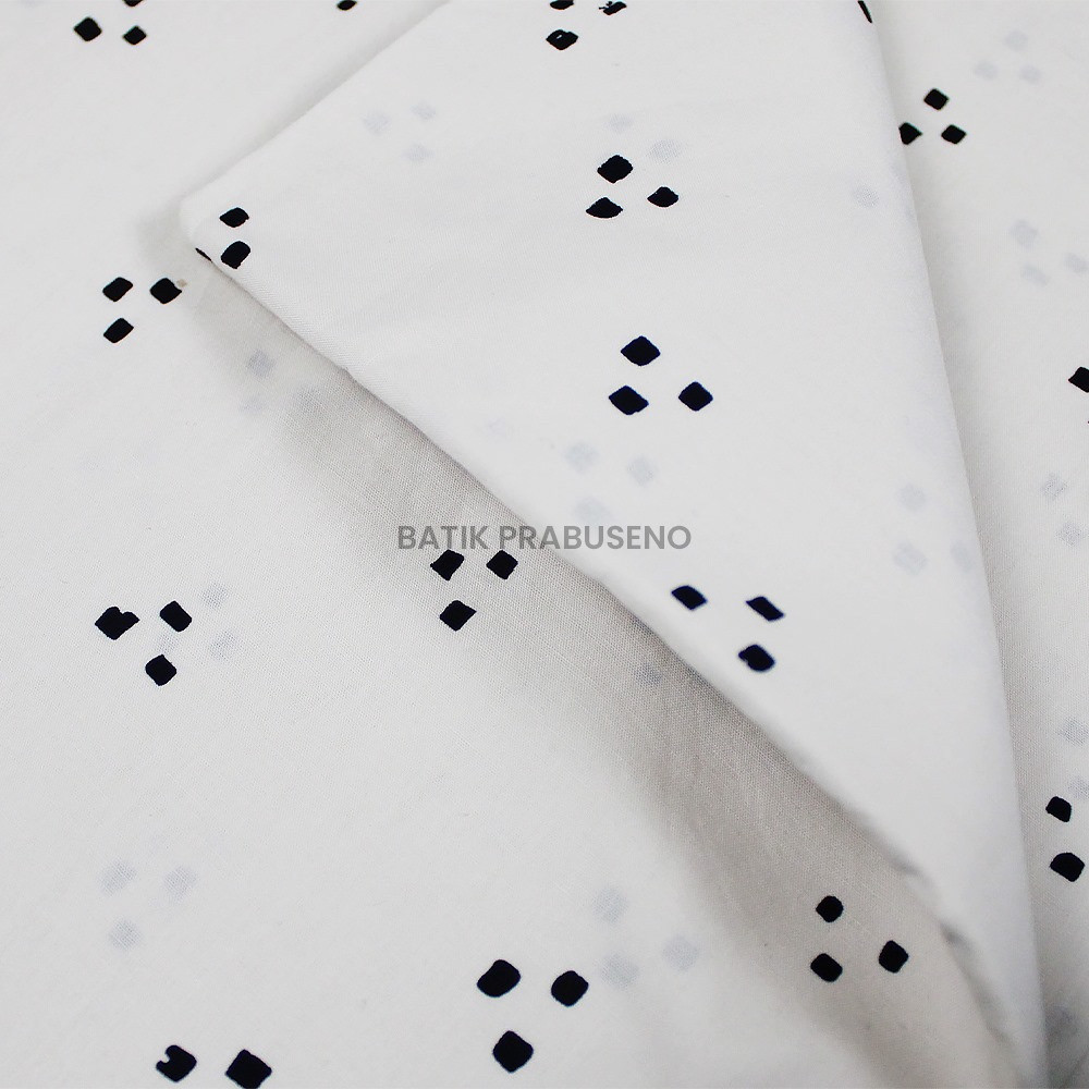 Batik Prabuseno Kain Batik Print  Tilu Putih Seri Kalanata Meteran Premium  Kekinian Aesthetic Coupl